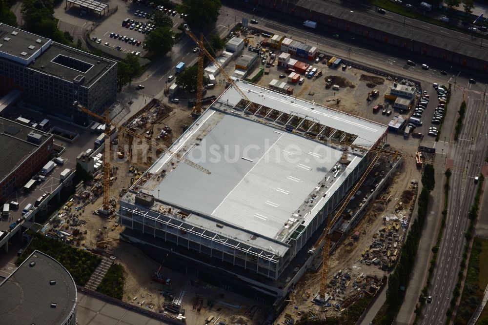 Berlin von oben - Baustelle Messe Veranstaltungsstätte City Cube am Messegelände in Berlin Charlottenburg