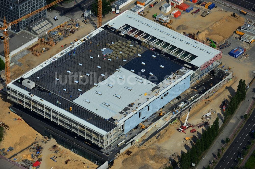 Berlin von oben - Baustelle Messe Veranstaltungsstätte City Cube am Messegelände in Berlin Charlottenburg