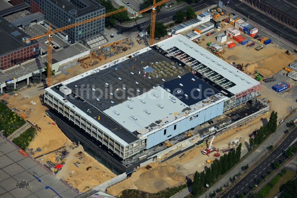 Berlin aus der Vogelperspektive: Baustelle Messe Veranstaltungsstätte City Cube am Messegelände in Berlin Charlottenburg