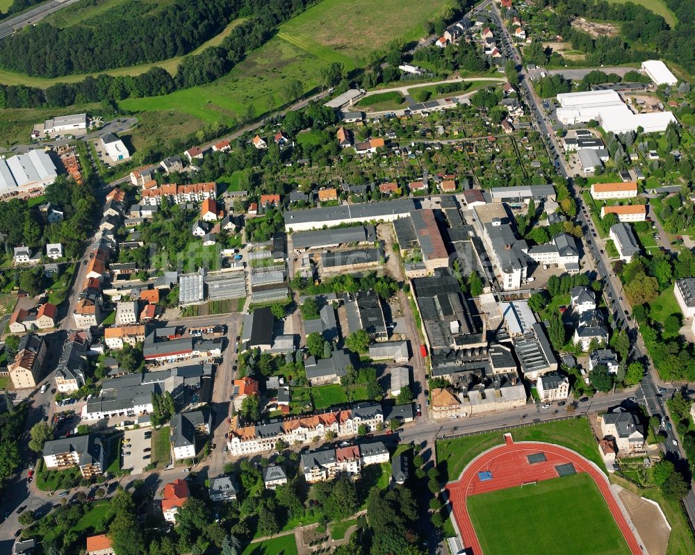 Luftbild Lützelhöhe - Baustelle Mischbebauung eines Wohngebiets mit Mehrfamilienhäusern und Einfamilienhäusern in Lützelhöhe im Bundesland Sachsen, Deutschland