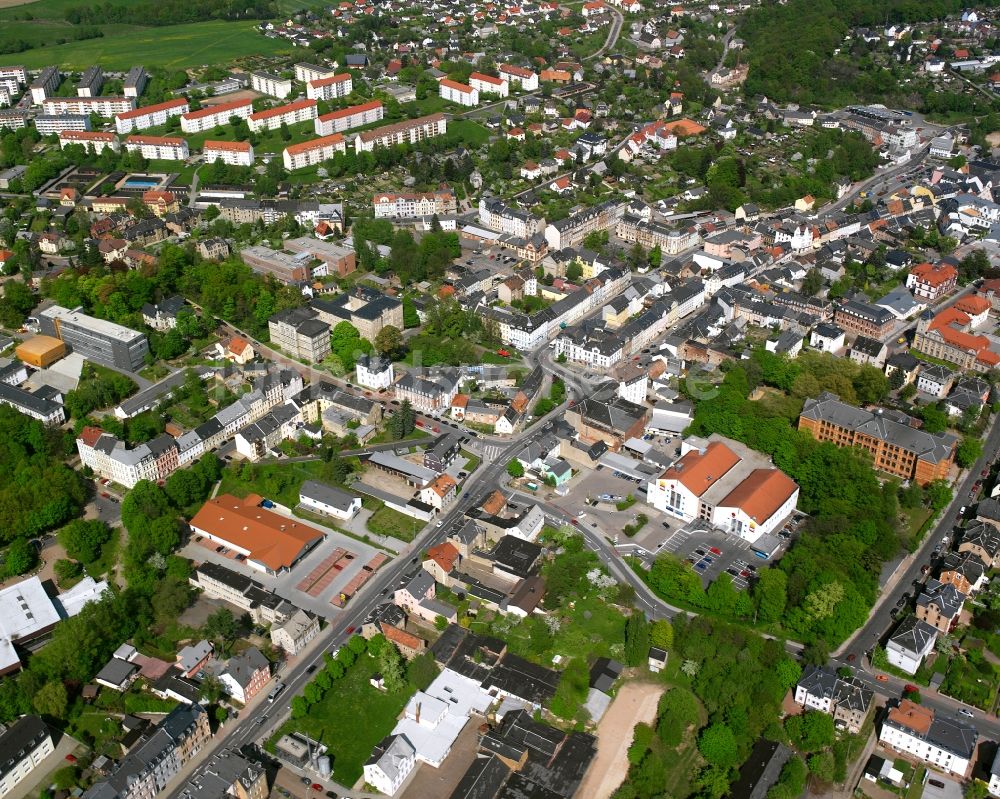 Luftbild Mittweida - Baustelle Mischbebauung eines Wohngebiets mit Mehrfamilienhäusern und Einfamilienhäusern in Mittweida im Bundesland Sachsen, Deutschland