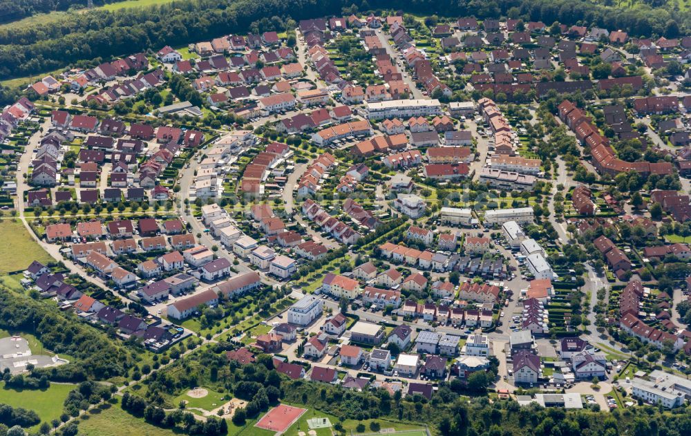 Luftbild Paderborn - Baustelle Mischbebauung eines Wohngebiets mit Mehrfamilienhäusern und Einfamilienhäusern in Paderborn im Bundesland Nordrhein-Westfalen, Deutschland