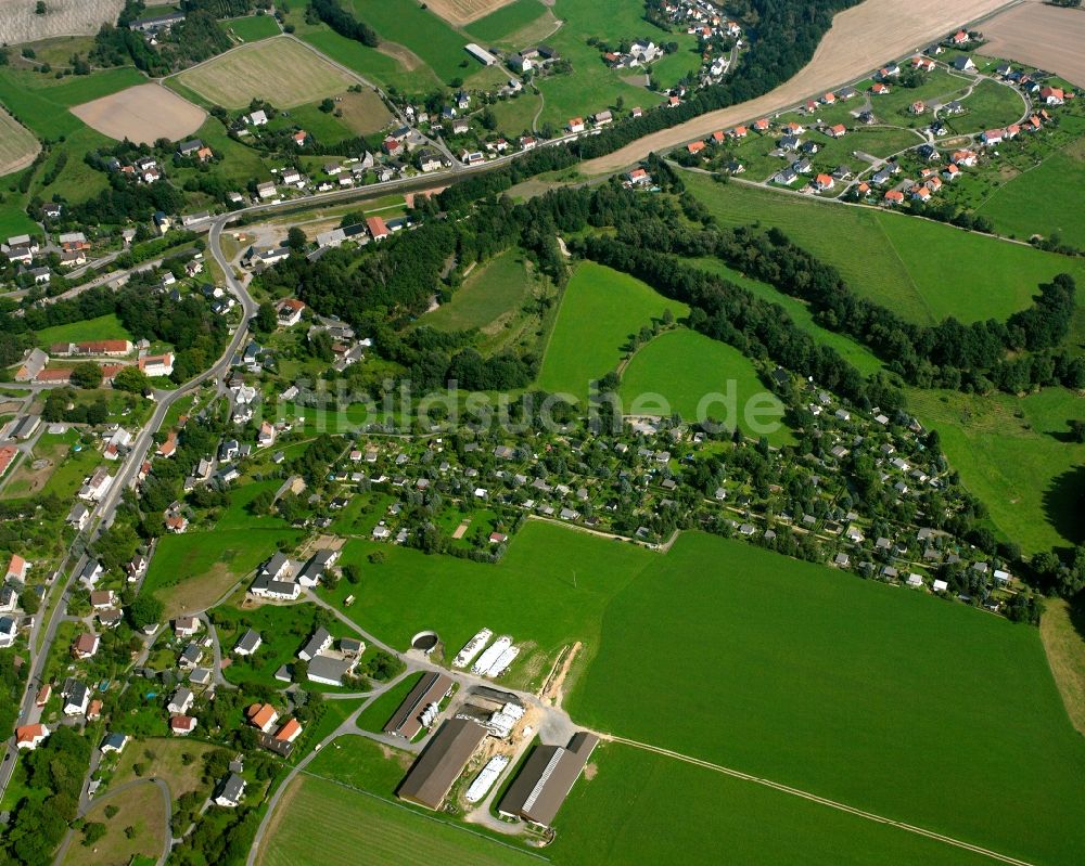 Luftaufnahme Rothenfurth - Baustelle Mischbebauung eines Wohngebiets mit Mehrfamilienhäusern und Einfamilienhäusern in Rothenfurth im Bundesland Sachsen, Deutschland