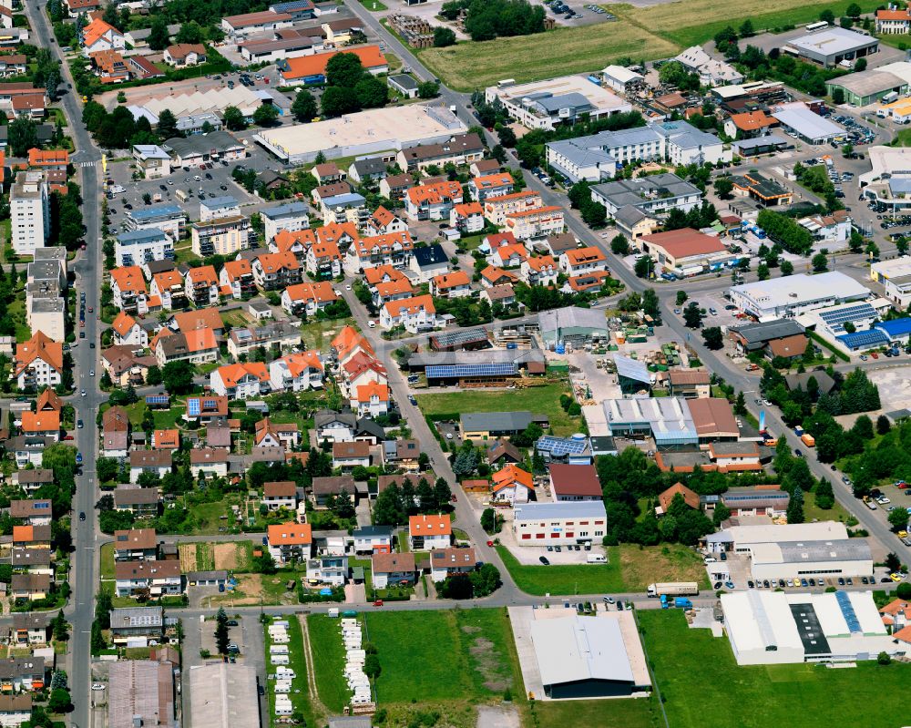 Luftbild Rottenburg am Neckar - Baustelle Mischbebauung eines Wohngebiets mit Mehrfamilienhäusern und Einfamilienhäusern in Rottenburg am Neckar im Bundesland Baden-Württemberg, Deutschland