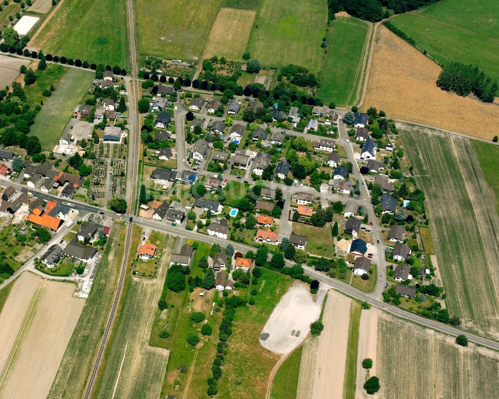 Luftaufnahme Schwarzach - Baustelle Mischbebauung eines Wohngebiets mit Mehrfamilienhäusern und Einfamilienhäusern in Schwarzach im Bundesland Baden-Württemberg, Deutschland