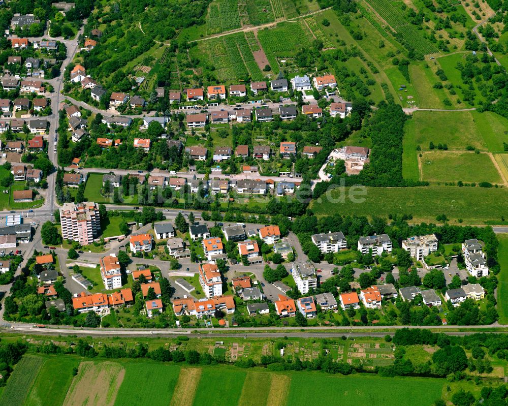 Luftaufnahme Unterjesingen - Baustelle Mischbebauung eines Wohngebiets mit Mehrfamilienhäusern und Einfamilienhäusern in Unterjesingen im Bundesland Baden-Württemberg, Deutschland