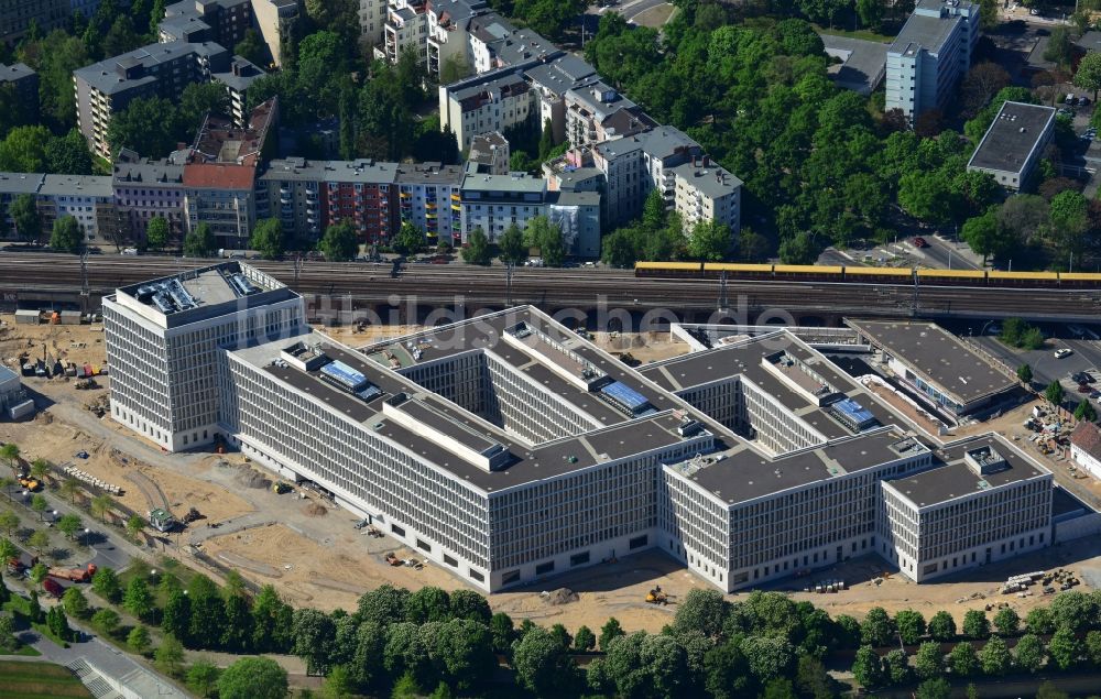 Berlin Moabit von oben - Baustelle für den Neubau des Bundesministeriums des Innern / Innenministerium in Berlin Moabit