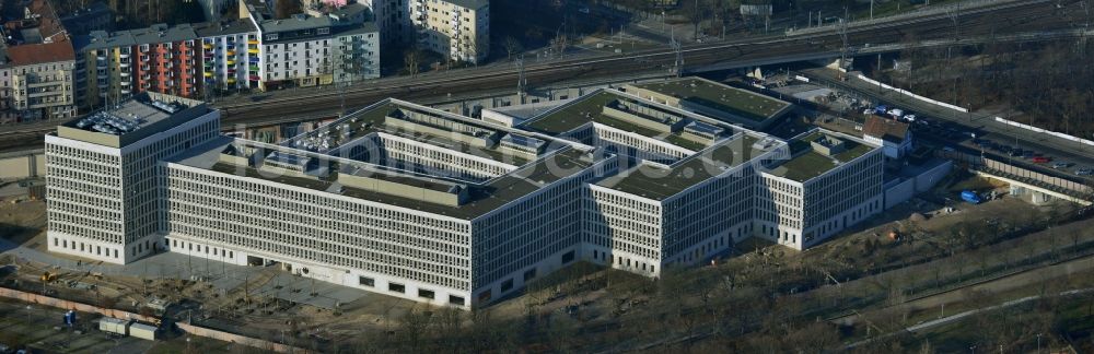 Luftaufnahme Berlin - Baustelle für den Neubau des Bundesministeriums des Innern / Innenministerium in Berlin Moabit