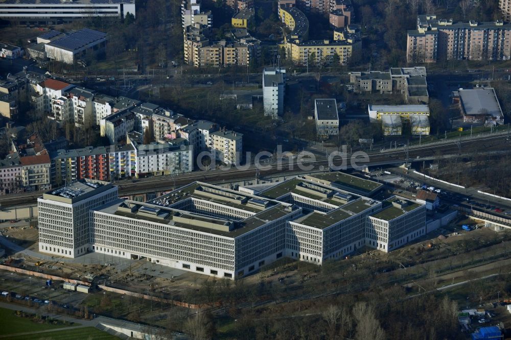 Berlin von oben - Baustelle für den Neubau des Bundesministeriums des Innern / Innenministerium in Berlin Moabit