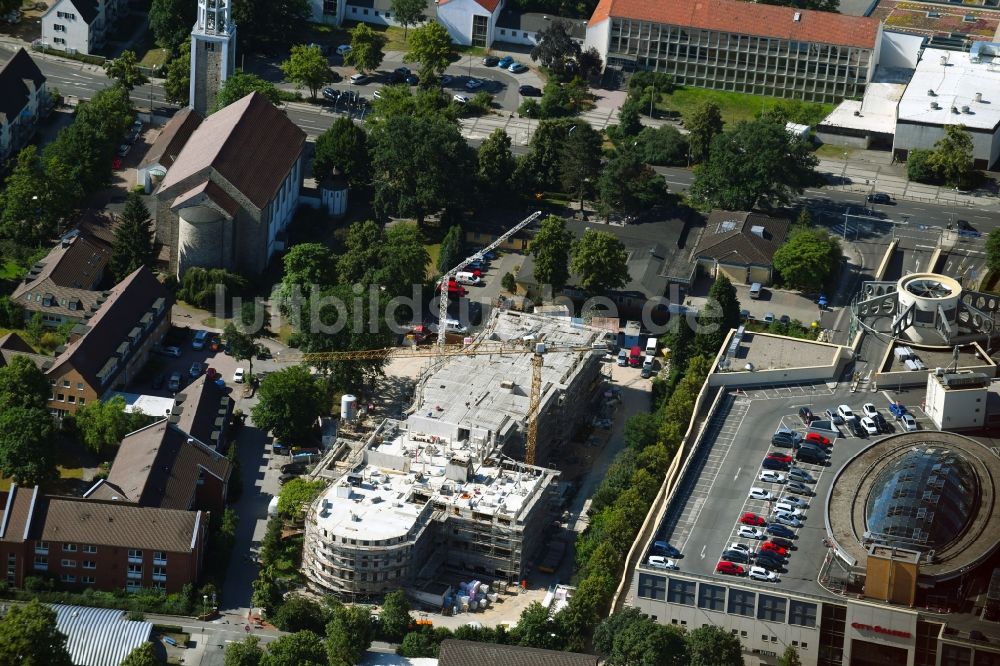 Luftbild Wolfsburg - Baustelle der Neubau- Gebäude des Altersheim - Seniorenresidenz am Antonius-Holling-Weg in Wolfsburg im Bundesland Niedersachsen, Deutschland