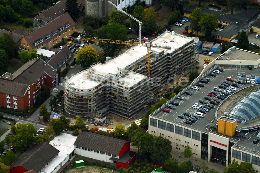 Wolfsburg von oben - Baustelle der Neubau- Gebäude des Altersheim - Seniorenresidenz am Antonius-Holling-Weg in Wolfsburg im Bundesland Niedersachsen, Deutschland