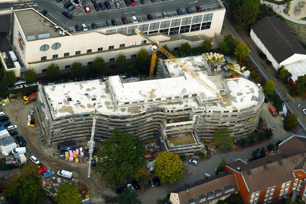 Luftbild Wolfsburg - Baustelle der Neubau- Gebäude des Altersheim - Seniorenresidenz am Antonius-Holling-Weg in Wolfsburg im Bundesland Niedersachsen, Deutschland