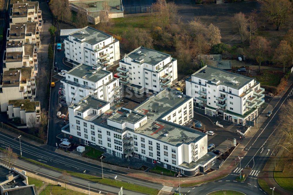 Herne aus der Vogelperspektive: Baustelle der Neubau- Gebäude des Altersheim - Seniorenresidenz Seniorcampus Herne in Herne im Bundesland Nordrhein-Westfalen, Deutschland