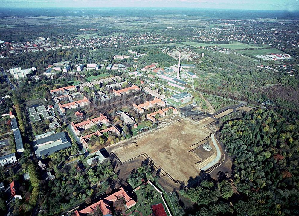 Luftbild Berlin-Buch - Baustelle für den Neubau der Helios Klinik AG in Berlin-Buch Wiltbergstraße 50 13125 Berlin postmaster@berlin