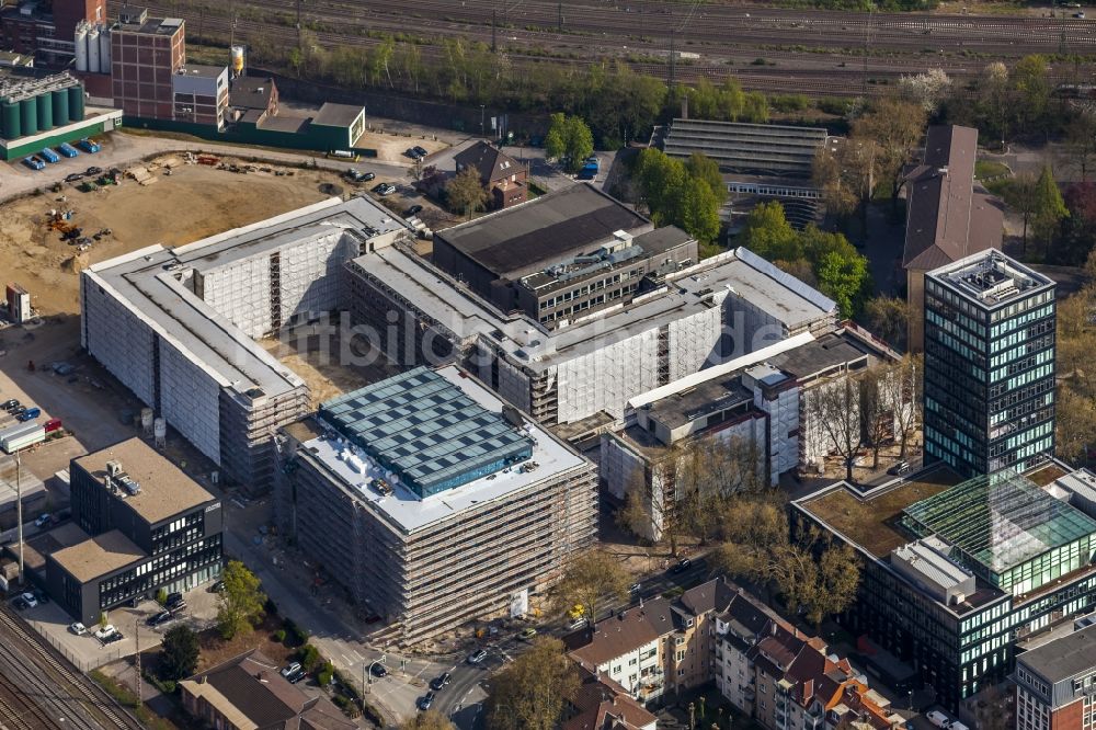 Luftbild Bochum - Baustelle Neubau Justizzentrum Bochum im Bundesland Nordrhein-Westfalen