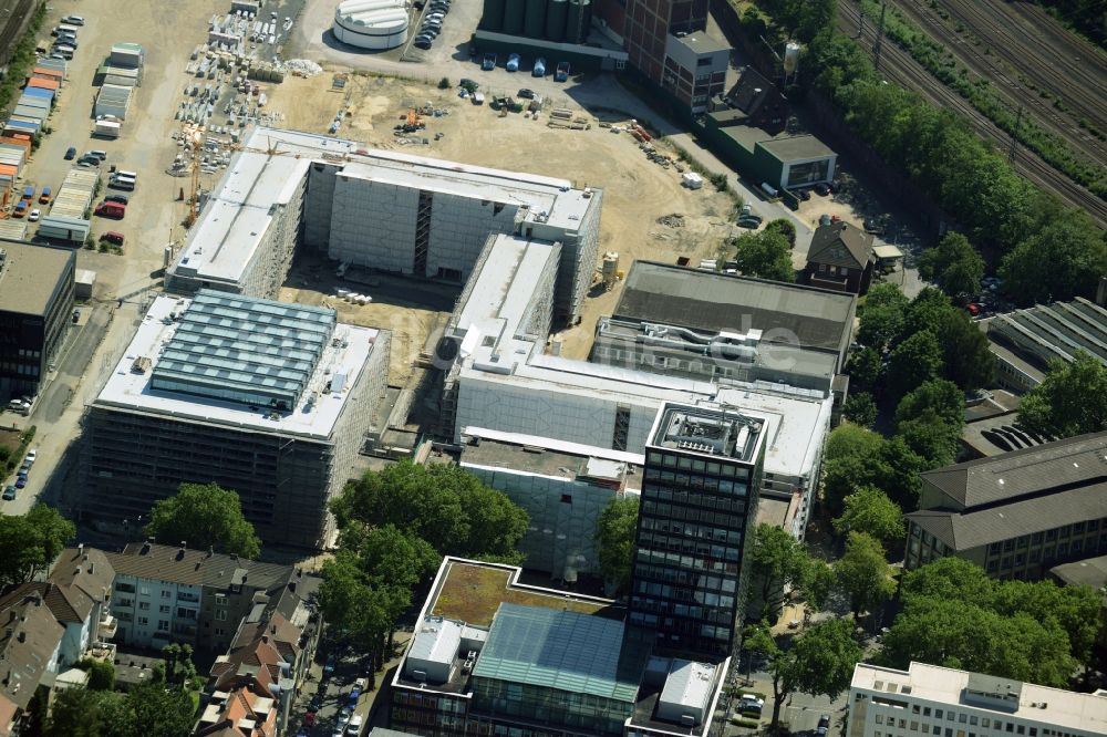 Bochum von oben - Baustelle Neubau Justizzentrum Bochum im Bundesland Nordrhein-Westfalen