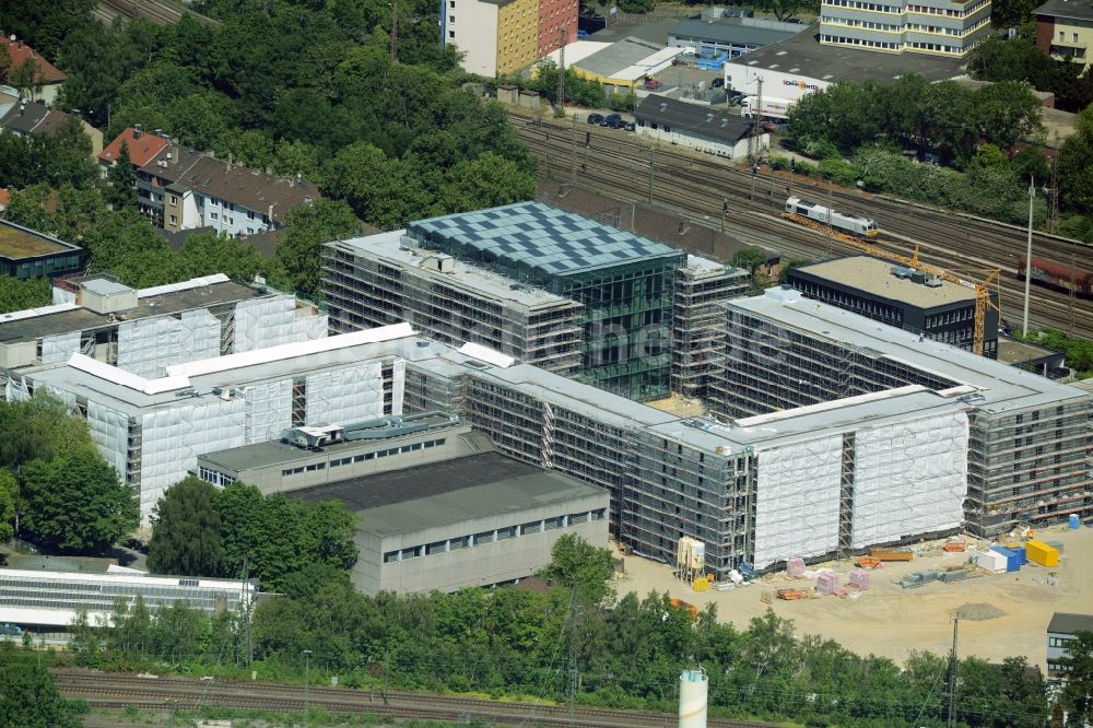 Luftbild Bochum - Baustelle Neubau Justizzentrum Bochum im Bundesland Nordrhein-Westfalen