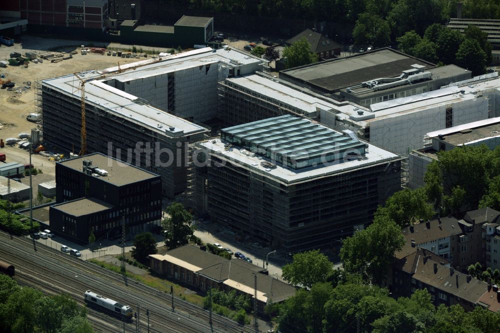 Bochum von oben - Baustelle Neubau Justizzentrum Bochum im Bundesland Nordrhein-Westfalen