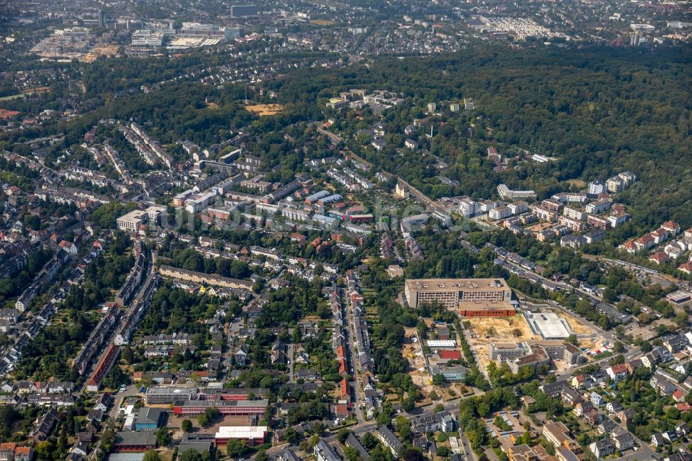 Luftbild Düsseldorf - Baustelle vom Neubau eines Seniorenzentrums in Düsseldorf im Bundesland Nordrhein-Westfalen, Deutschland