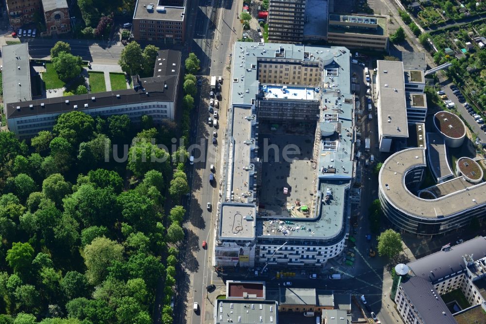 Leipzig von oben - Baustelle des Neubauprojekt LKG Carré in Leipzig im Bundesland Sachsen