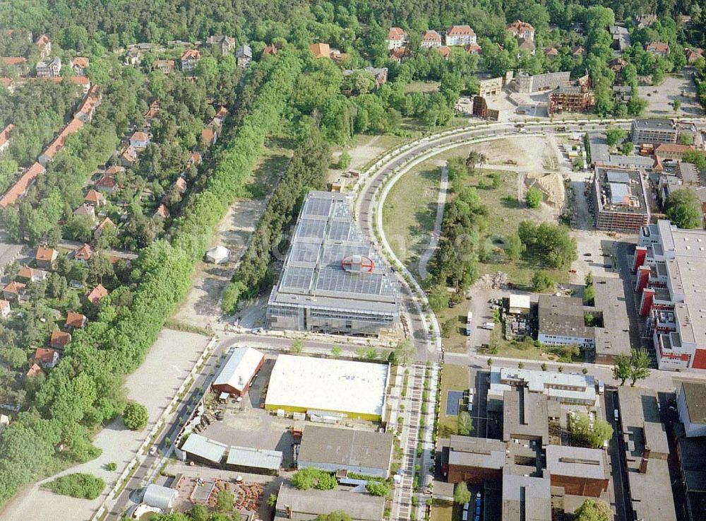 Potsdam / BRB aus der Vogelperspektive: Baustelle des Neubaus der Hochschule für Film und Fernsehen im Medienpark Babelsberg.