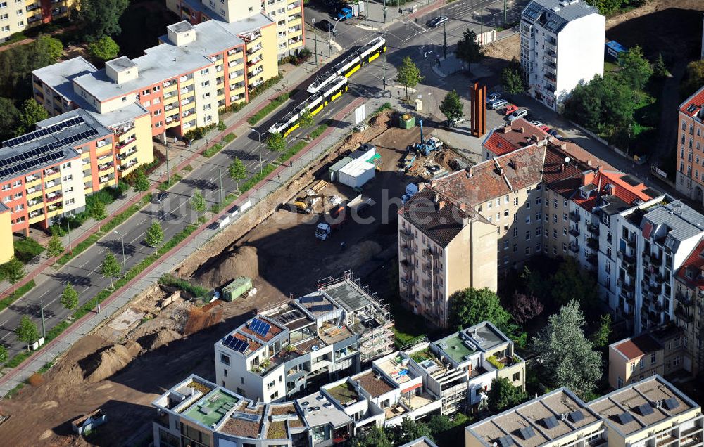 Luftaufnahme Berlin - Baustelle des neuen Gedänkstättenareasl Berlin-Mitte