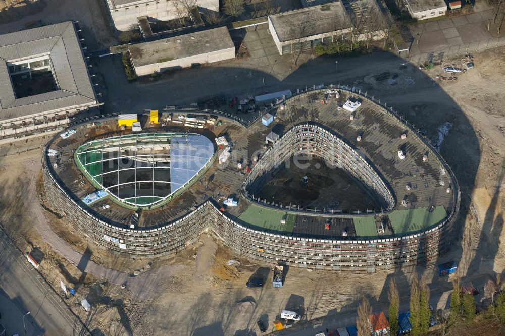 Bochum aus der Vogelperspektive: Baustelle des Neuen Gymnasiums in Bochum