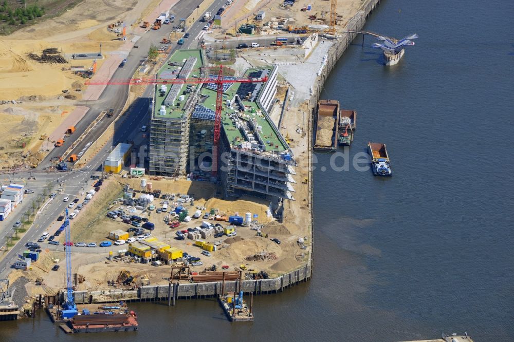 Luftaufnahme Hamburg - Baustelle der neuen HafenCity Universität in Hamburg