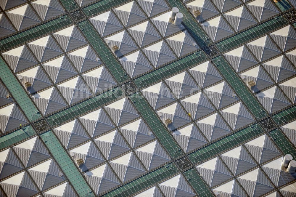 Luftaufnahme Schönefeld - Baustelle des neuen Terminals am Flughafen Berlin Schönefeld (BBI)