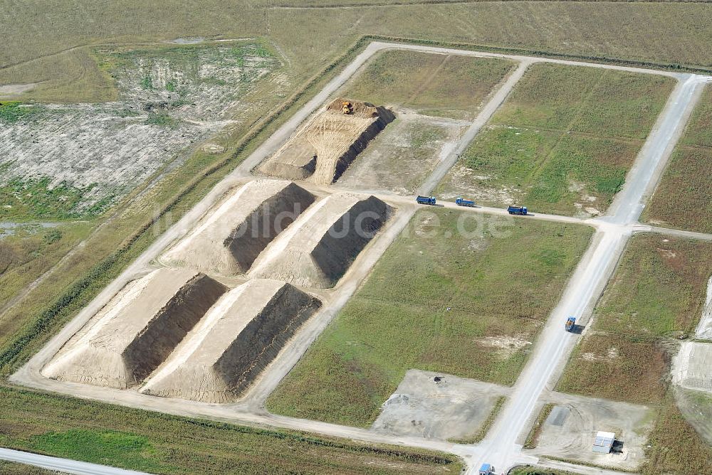 Luftbild Schönefeld - Baustelle des neuen Terminals am Flughafen Schönefeld (BBI)