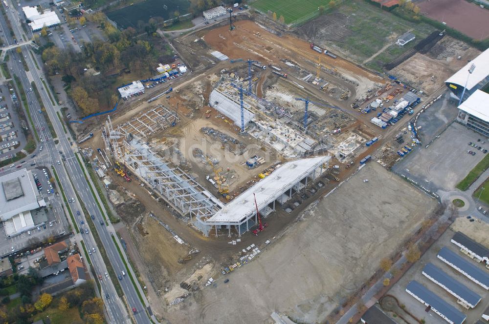 Luftaufnahme Aachen - Baustelle Neuer Tivoli Aachen