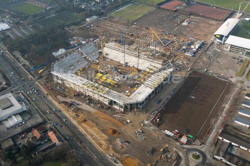 Luftbild Aachen - Baustelle Neuer Tivoli Aachen