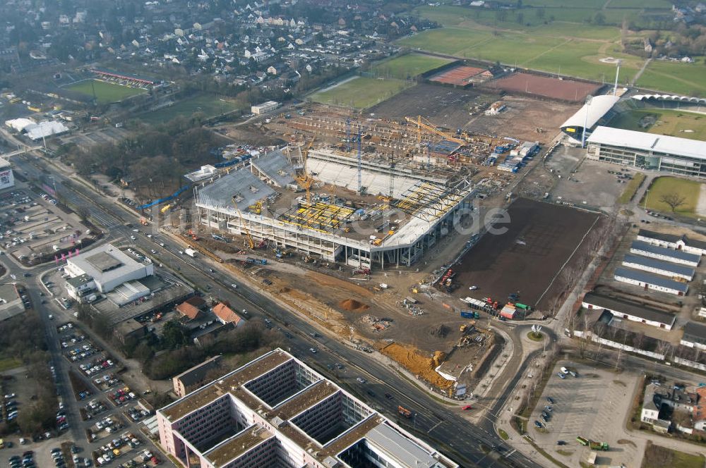 Aachen aus der Vogelperspektive: Baustelle Neuer Tivoli Aachen