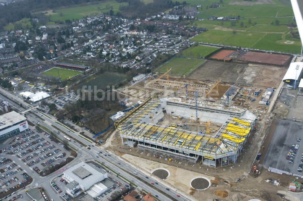 Aachen aus der Vogelperspektive: Baustelle Neuer Tivoli Aachen