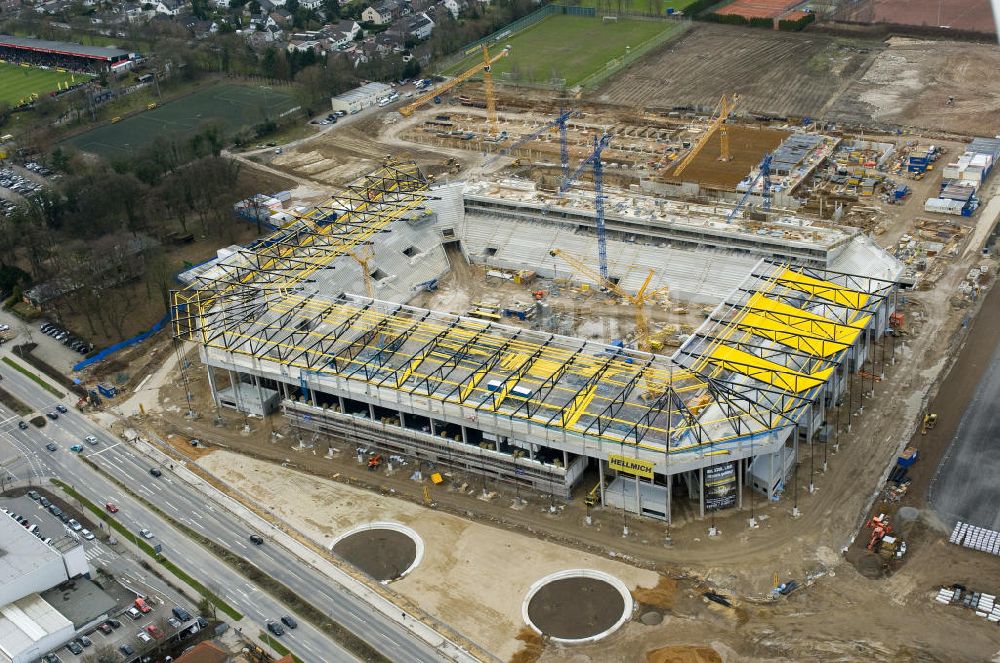 Luftbild Aachen - Baustelle Neuer Tivoli Aachen