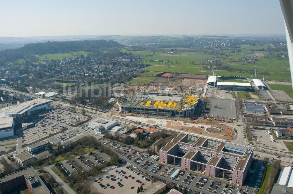 Luftbild Aachen - Baustelle Neuer Tivoli Aachen