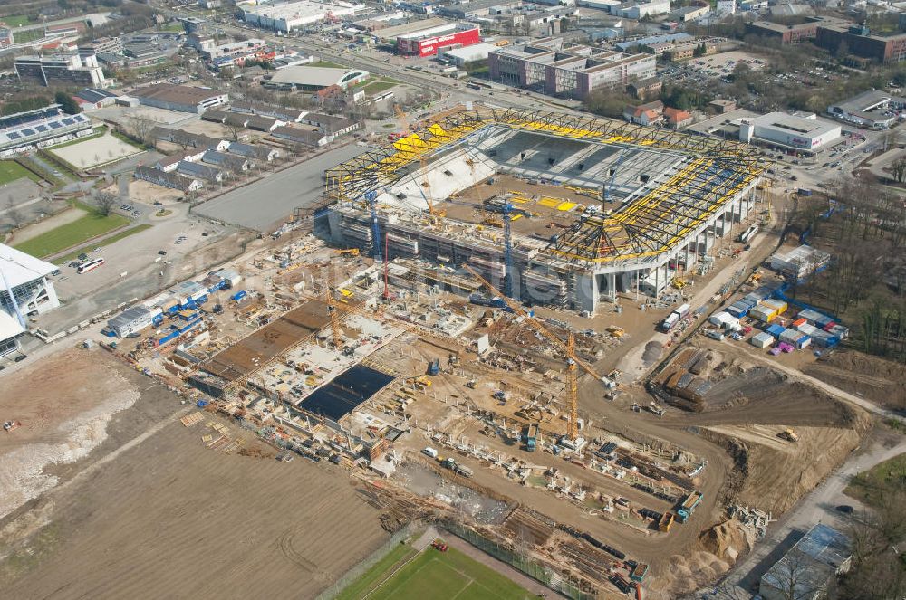 Luftbild Aachen - Baustelle Neuer Tivoli Aachen