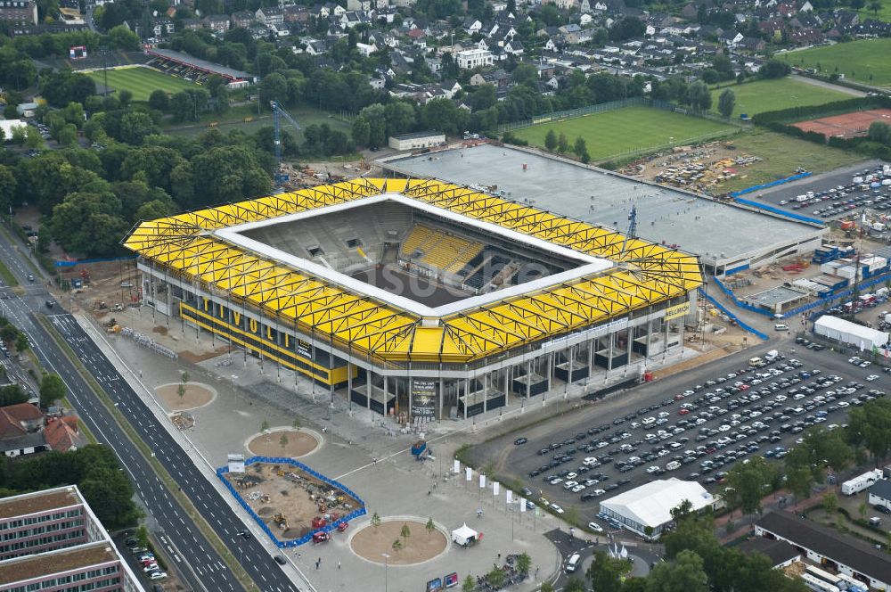 Aachen aus der Vogelperspektive: Baustelle Neuer Tivoli Aachen