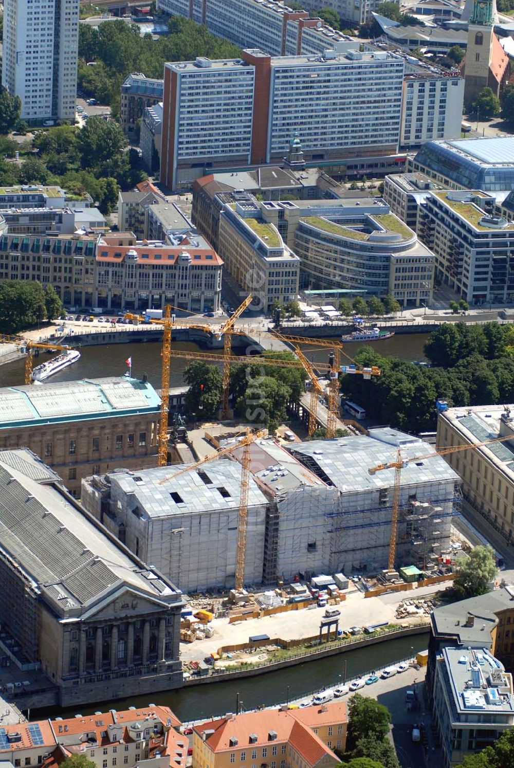 Berlin von oben - Baustelle Neues Museum Berlin