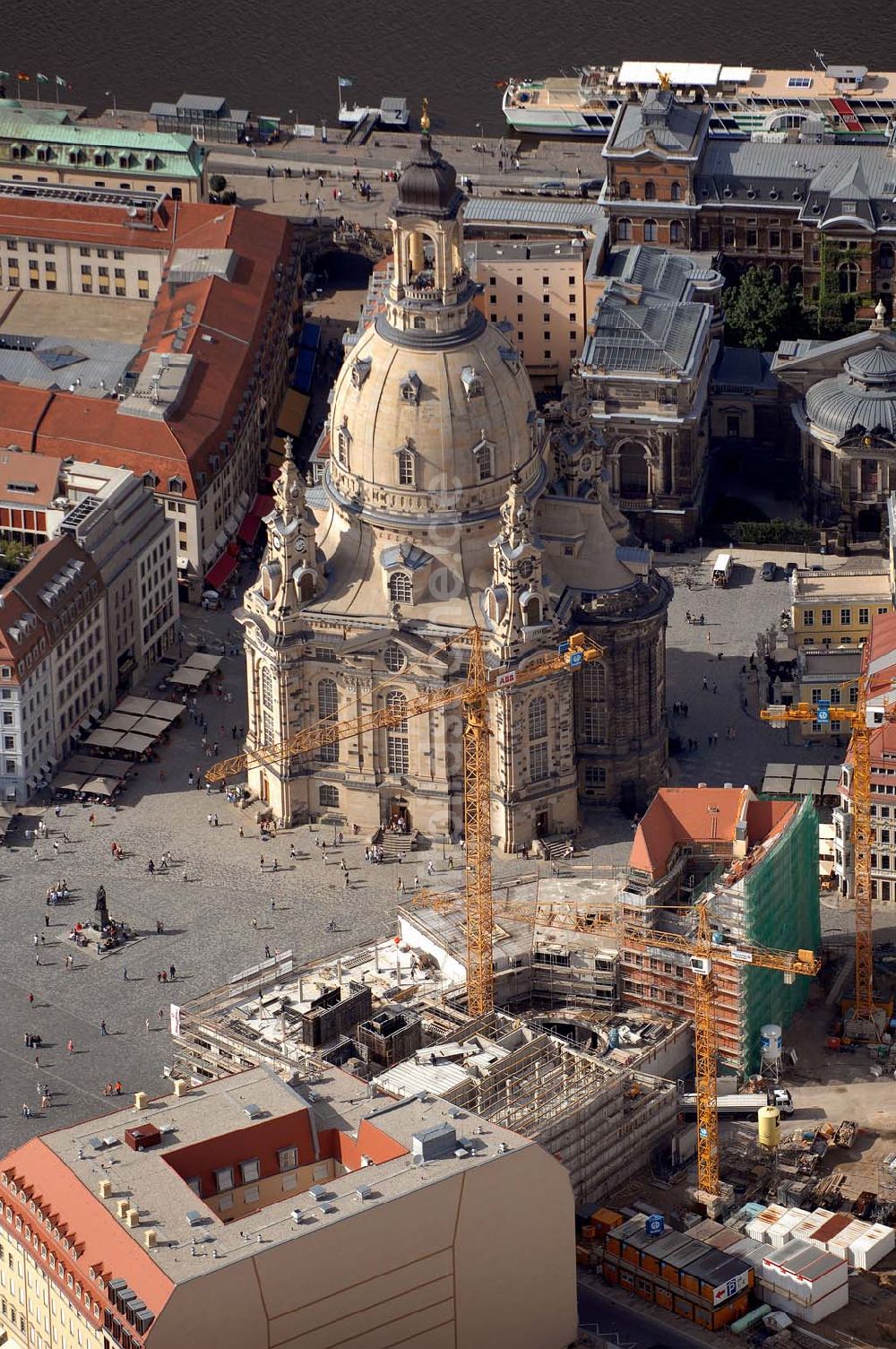 Luftaufnahme Dresden - Baustelle am Neumarkt (Dresden)