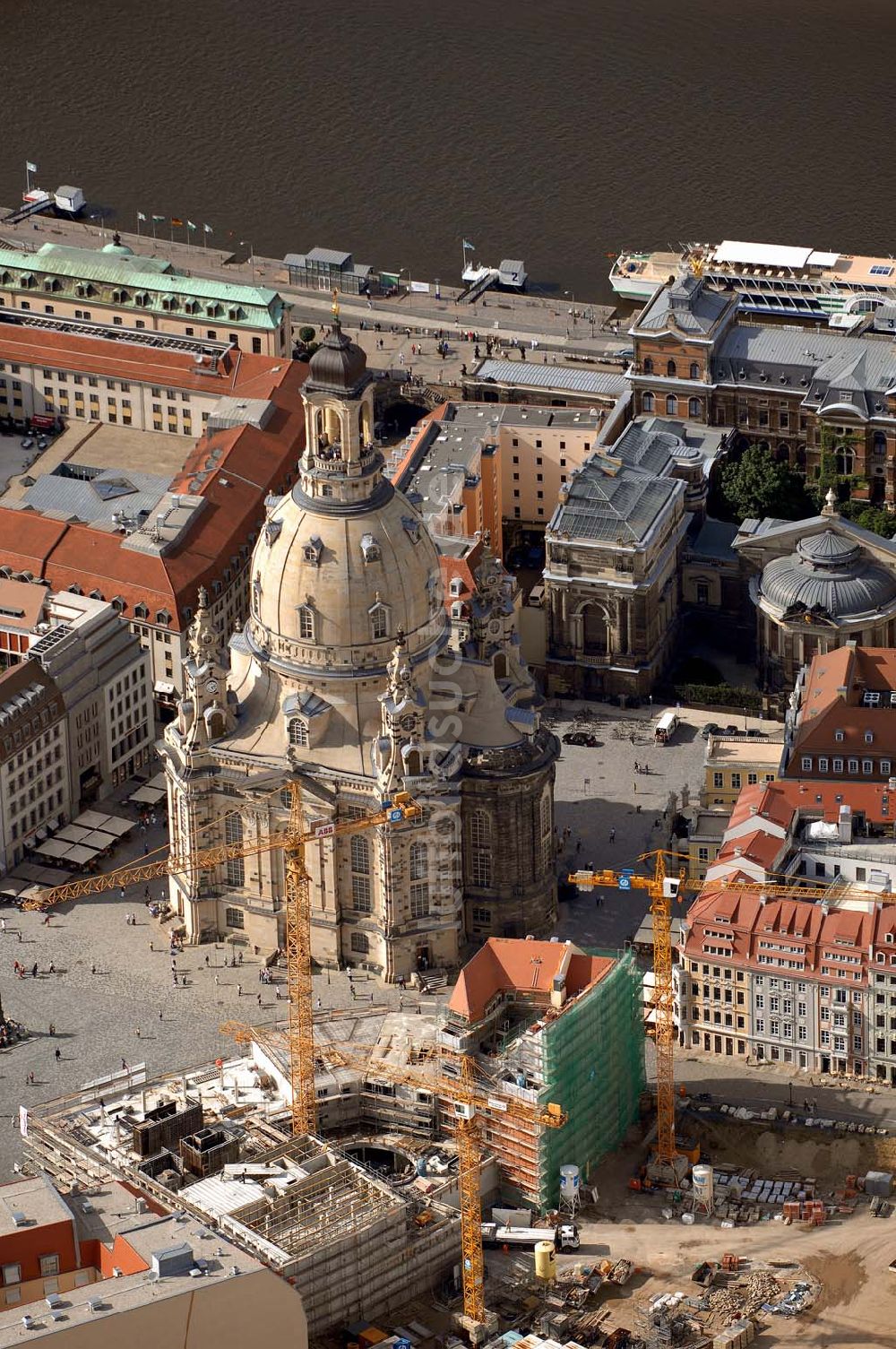 Dresden von oben - Baustelle am Neumarkt (Dresden)