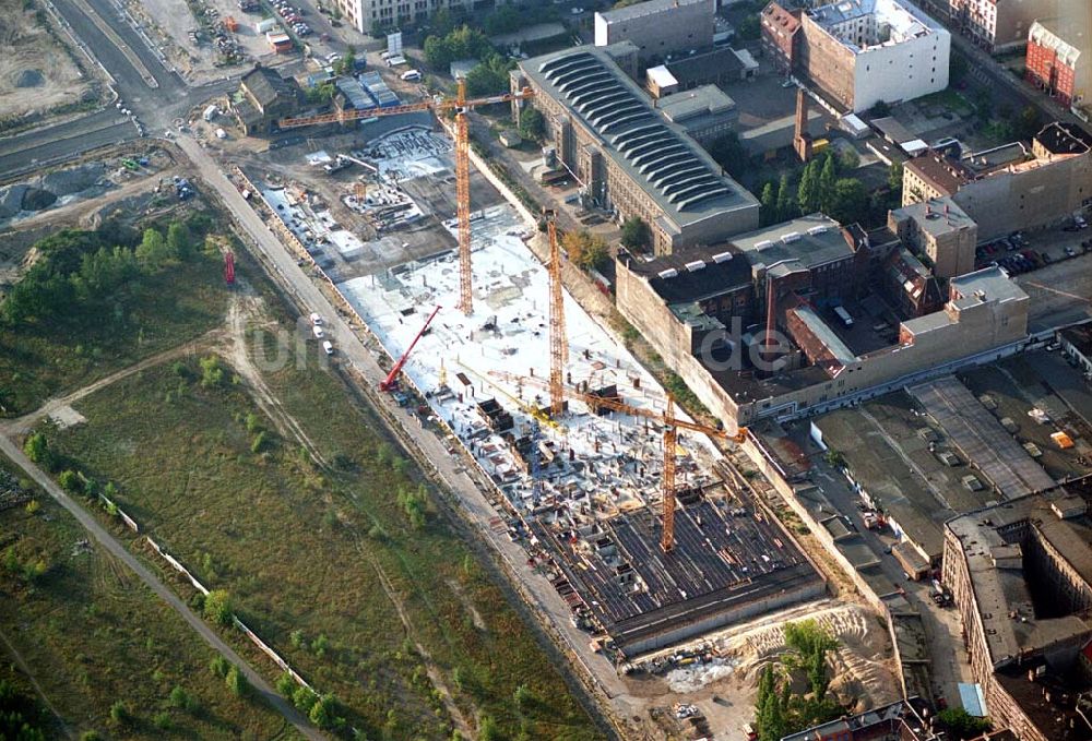 Berlin von oben - Baustelle am Nordbahnhof