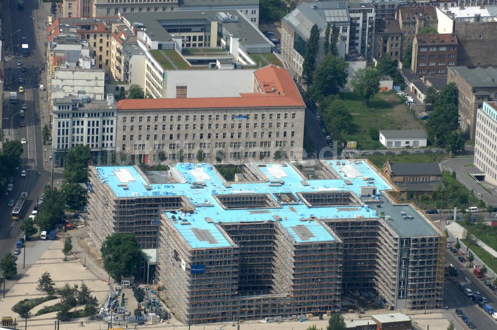 Luftaufnahme Berlin - Baustelle Nordbahnhof Carree in Berlin