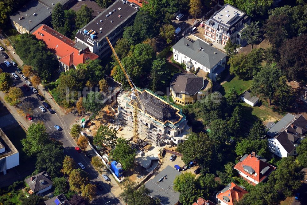 Luftaufnahme Berlin OT Dahlem - Baustelle des Palais Luise im Ortsteil Dahlem in Berlin