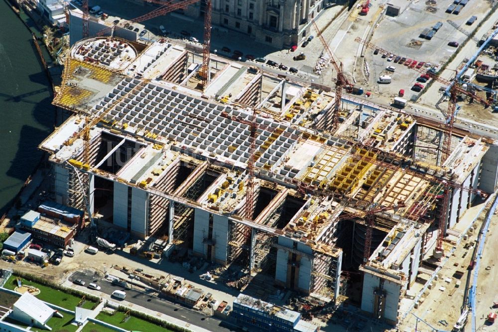 Berlin aus der Vogelperspektive: Baustelle Paul-Löbe-Haus des Deutschen Bundestages in Berlin-Mitte