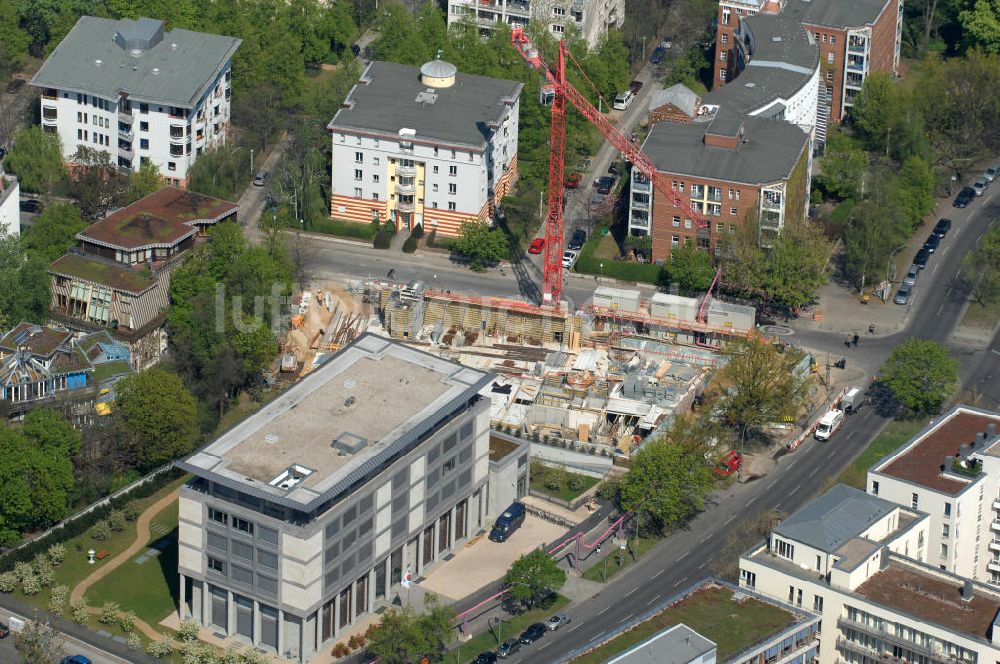 Berlin aus der Vogelperspektive: Baustelle Pestena Hotel Berlin-Tiergarten