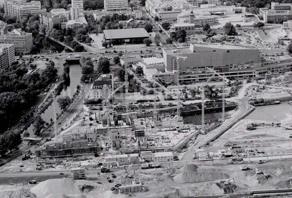 Luftaufnahme Berlin - Baustelle an der Philharmonie am Potsdamer Platz