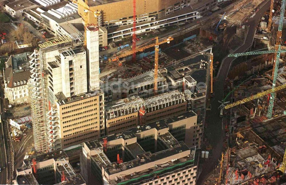 Berlin aus der Vogelperspektive: Baustelle Potsdamer Platz