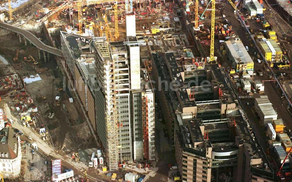 Luftaufnahme Berlin - Baustelle Potsdamer Platz