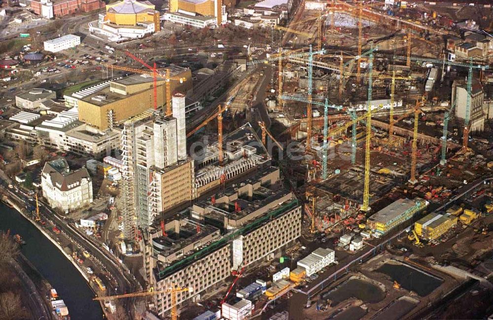 Luftbild Berlin - Baustelle Potsdamer Platz